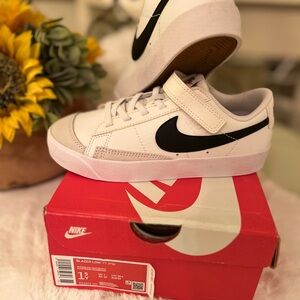 Nike White and Black Kids' Sneakers